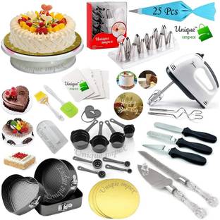 Unique Impex cake decorating items + cake baking set Kitchen Tool Set