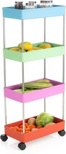 HUMBLE KART Fruits/Vegetables Kitchen Rack Plastic