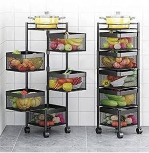 ICONPLUS 5 layer trolley Steel Kitchen Trolley