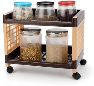 Limewood Plastic Kitchen Trolley