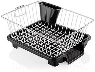 ASHLAS Basket Drainer & Dish Drainer Basket for Kitchen/Utensil Stand for Kitchen Steel Kitchen Trolley
