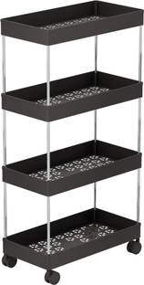 FUFUDADA Utility Rack for Multi Porpose Uses Plastic Kitchen Trolley