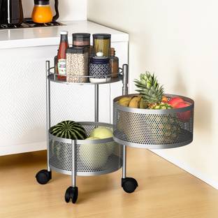 KUBER INDUSTRIES Iron Kitchen Trolley