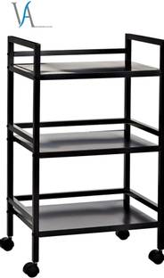 VISHWAKARMA ASSOCIATES Kitchen Trolley (Colour=Black) & DIY (do-it-yourself) Iron Kitchen Trolley