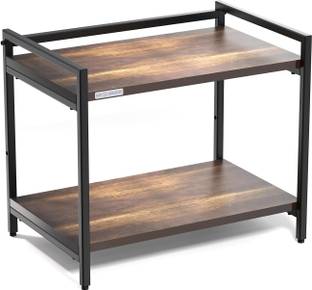 माय आर्मर Platform Top Microwave & Oven Stand, Kitchen Organizer, Wooden Shelf, 2 Tier, वुडेन रसोई ट्रॉली