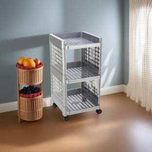 फ्लायप प्लास्टिक रसोई ट्रॉली