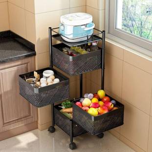 ICONPLUS Steel Kitchen Trolley