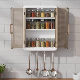 DXDT Multipurpose -3 Shelf Cabinet for Kitchen Trolley Storage Organiser for Bathroom Plastic Kitchen Trolley