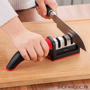 JMALL Kitchen Knife Sharpener Kitchen Utility Sharpening Tool 3 in 1 Knife Sharpener Knife Sharpening Steel