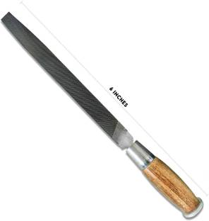 LXMI Wooden Handle Flat File Tool 6Inch Knife Sharpening Steel