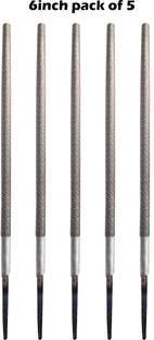LXMI Round Engineer's File Tool 6Inch (125mm) (Pack Of 5) Knife Sharpening Steel
