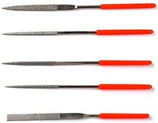 EASYSEW Diamond Needle File Set for Metal, Glass, Jewelry, Art and Craft Work,Set-5 PCS Combination Chisel Set