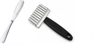 MOREL Butter Spreader Knife AND Chopping Knife Crinkle Cutters COMBO Multi Tool
