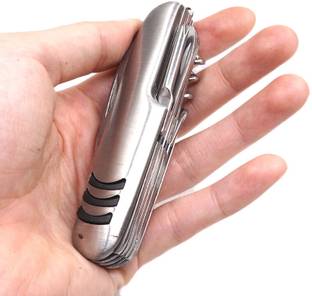 एलेक्स व्यान 11 in 1 Multi Functional Swiss Army Style Travel Folding Knife पॉकेट नाइफ