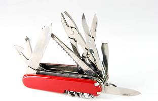 ASTOUND Stainless Steel Army Knives Multifunctional Folding Knife-Red Multi Tool, Knife, Pocket Knife, Survival Knife