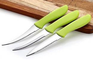 EBBSTONE 3 PCS Stainless Steel Kitchen Knife Set for Vegetable Knife