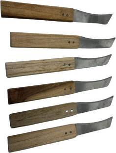 SIMSNURA Wood Handle Kitchen Knife Fixed Blade Knife