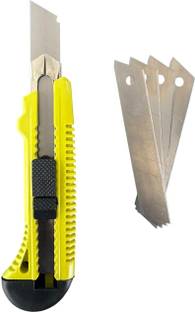 Jon Bhandari Tools 18mm Snap-Off Cutter Knife with 5 Blades Multipurpose Utility Knife Neck Knife