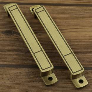 Jovial Sigma Door Handle/Pull Handle/Handle Set(7", Antique Brass, Zinc Alloy, 2 Pc) Zinc Door Handle