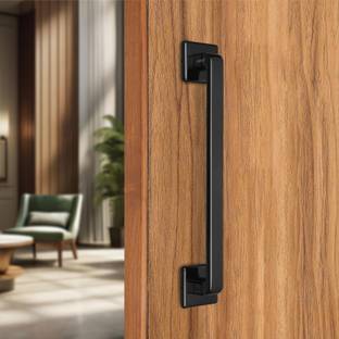 LAPO Cool Door Handles for Main Door /glass Door Handle(12 inches,Black Finish) Zinc Door Handle