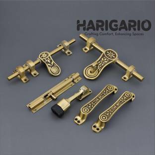 URIM Antique Brass Finish Standard Size Door Fitting Accessories Kit Aluminium Door Handle