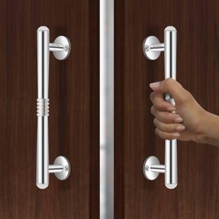 Plantex Stainless Steel Main Door Handle/Door Handle/8 Inch Pull-Push Handle - (S-142) Stainless Steel Door Handle