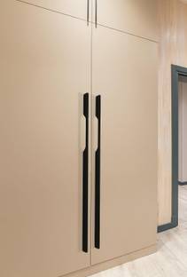 HARMONUS Kitchen Cabinet/Door Handle/Drawer Handle,Glossy Black Finish (160 MM - 8 INCH) Aluminium Door Handle