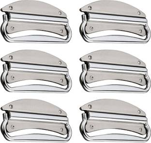 Rawk Stainless Steel Mango Chest 3-Inch for Drawers,Cabinets,Drawer Pulls (Pack of 6) Stainless Steel Cabinet/Drawer Handle