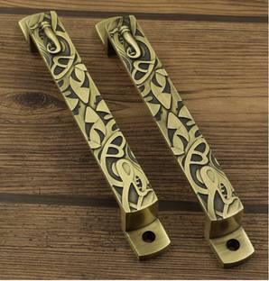Jovial 131 Door Handle/Pull Handle/Handle Set(7 Inch, Antique Brass, Zinc Alloy, 2 Pcs) Zinc Door Handle