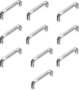 KURIC Steel Drawer Handle | Cabinet Handle 4 Inch with Screw 10 Pcs Stainless Steel Cabinet/Drawer Handle