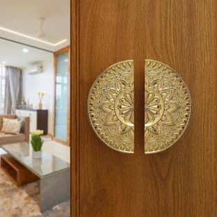 Bzcarts Gold Main Door Handle for All The Doors of House|Office|Hotels|Pooja Room Aluminium Door Handle