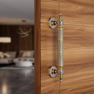 LAPO S-08 Main Door(12 inches, SS Finish) Brass Door Handle