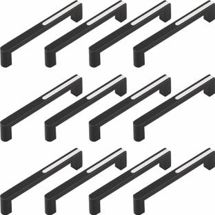GS Gujarat Dark Black Kitchen Cabinet Handle Door Handle 8 Inches Pack of 15 Stainless Steel Cabinet/Drawer Handle