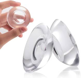 Gnexin Wall protector transparent door knob 6pcs clear round knob cover silicon bumper Silicone Door Handle