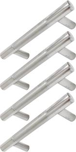 Life Vision Premium Quality Cabinet / Drawer / Cupboard Handles 202 Stainless Steel Heavy H Two Ton Type Size 8 Inch Pack of 4 Piece Include Screws Steel Cabinet/Drawer Handle