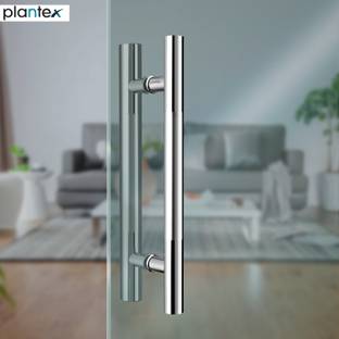 Plantex Handle for Glass Door/Main Door Handle/12 Inch Pull-Push Handle Set of 1-(2 Pcs) Stainless Steel Door Handle