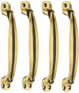 SnapGrip "GalaxyGrip 6-Inch Aluminum Brass Orbit Knob with Glossy Finish" Aluminium Door Handle