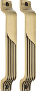 SnapGrip "ClassicHalfLine 6-Inch Antique Brass Handle with Half Line Design"(pack of 2) Aluminium Door Handle