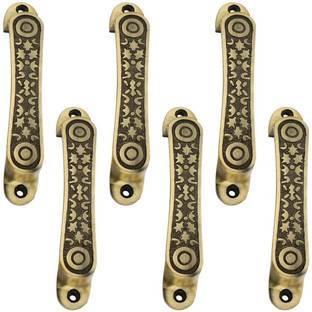 Peppa™ Antique Brass Finish Window and Door Handle 6 inches (Pack of 6) Aluminium Cabinet/Drawer Handle