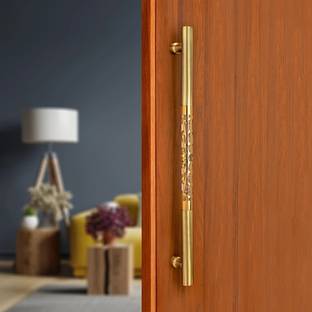 LAPO Orra Door Handles for Main Door handle(24 inches, Antique - Gold Finish) Zinc Door Handle