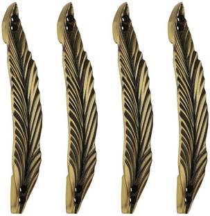 Peppa™ Antique Brass Finish Window and Door Handle 6 inches Mayuri (Pack of 4) Gold Plated Cabinet/Drawer Handle