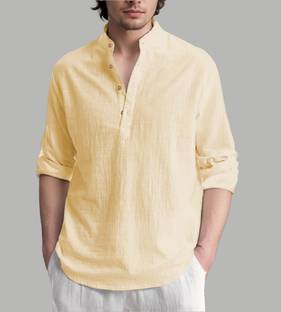 Navkanj Men Solid Straight Kurta