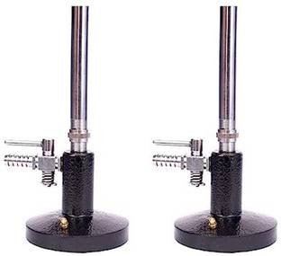 Bello 2pcs Bunsen Burner With Stop Cock And Brass Pipe Laboratory Bunsen Burner