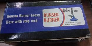 auromed Bunsen Burner Heavy Base with stop clock Laboratory Bunsen Burner