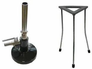 Apex Labs Bunsen Burner with Tripoid Stand Laboratory Bunsen Burner