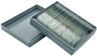 COMETEK Microscope Slide Set - Basic - Set of 25 Microscope Slide Box