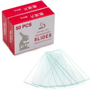 LISAMED Microscope Slides 75mmx25mm (50 Glass Slides) Standard Slide