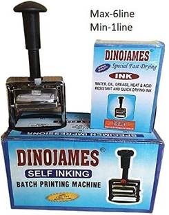 dinojames Batch Coder Label Stamping Machine