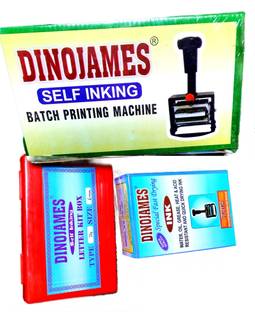 dinojames Batch Coding Meduim Machine Size-3mm ,30*30 Label Stamping Machine