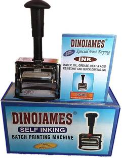dinojames Batch printing\ Coding Machine Size-2mm ,30*60 groove Label Stamping Machine